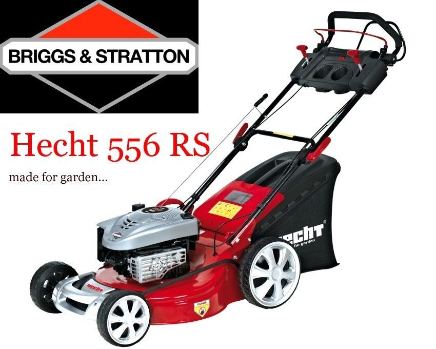 Benzin Rasenmäher Motormäher Hecht 556 RS Schnitt 56 cm