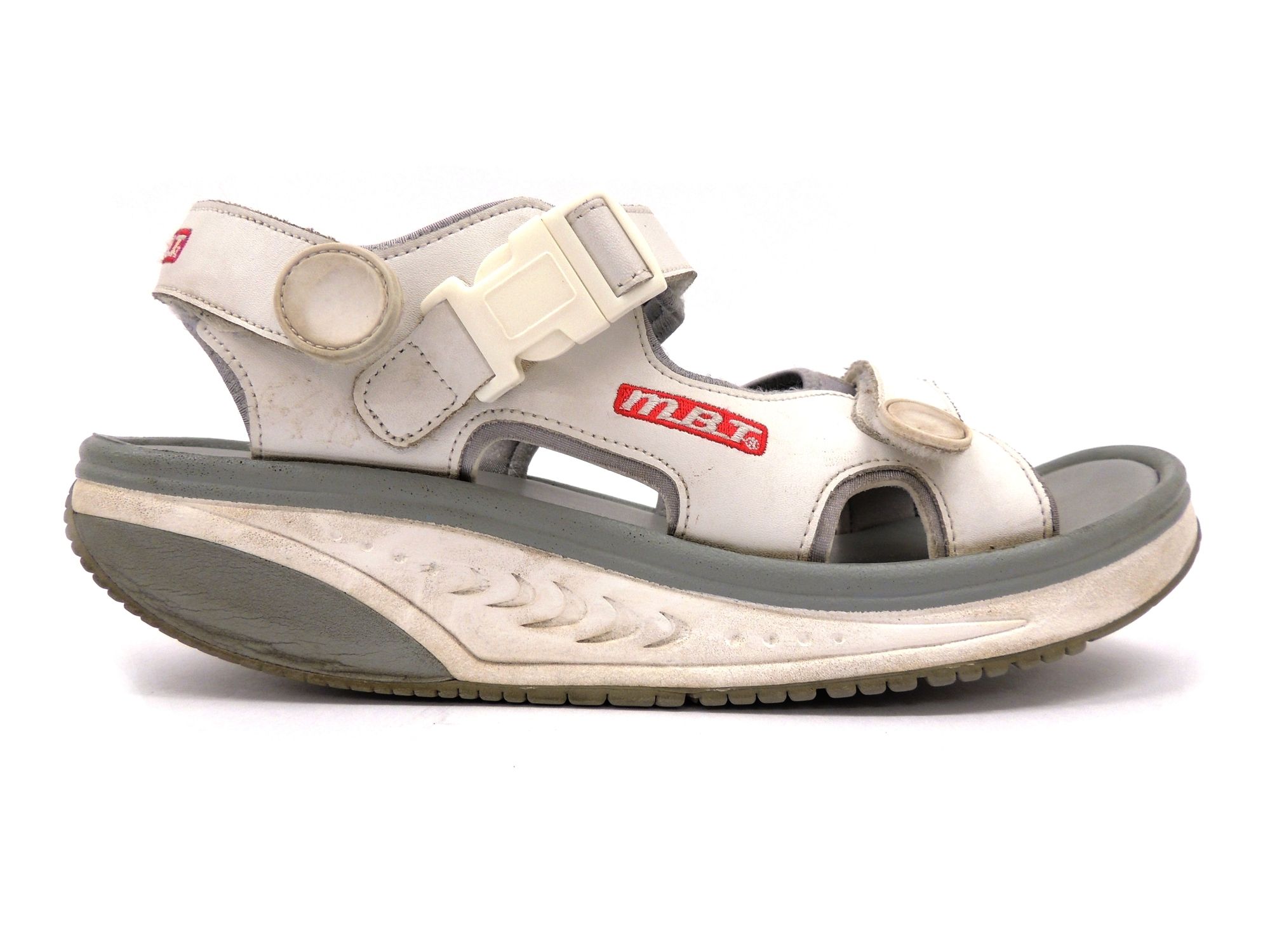 MBT KISUMU SANDAL 04 white (M/W) Unisex Schuhe, Größe 47 EUR (B Ware