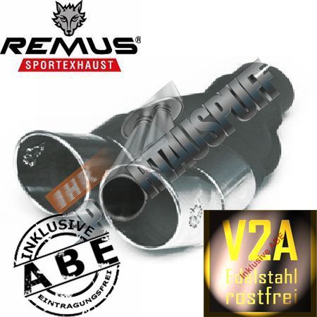 Remus Sportauspuff Powersound Ø76 Rallye Design Anlage BMW E46 328i