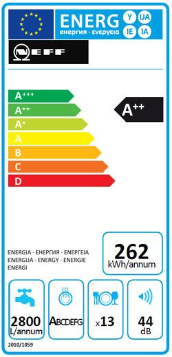 NEFF GI GESCHIRRSPÜLER SPÜLMASCHINE AQUASTOP INTEGRIERBAR EDELSTAHL