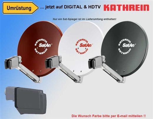 HDTV Sat Anlage Spiegel CAS 80 + LNB UAS 585 DIGITAL Neu Frachtfrei