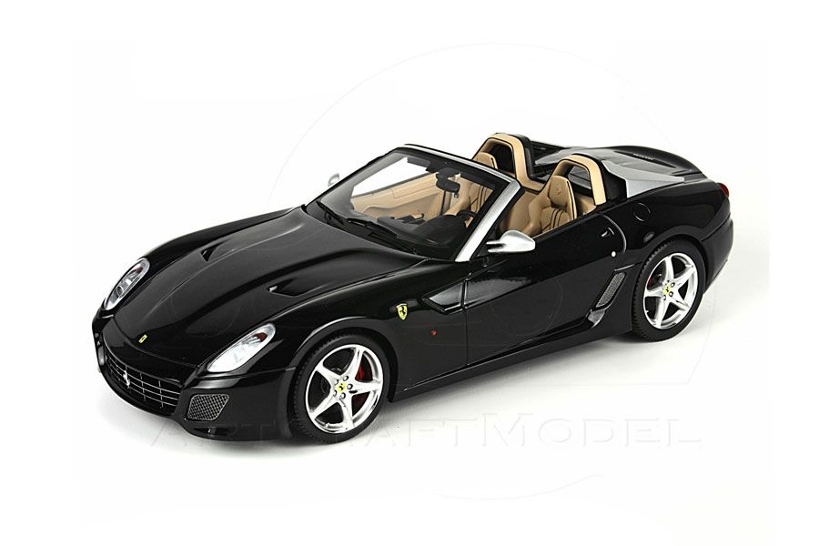 FERRARI 599 SA APERTA 2010 Nero Stellato Black / Schwarz 118 BBR