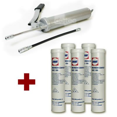 Fettpresse m. Zubehör + 5 Kartuschen SET Angebot NEU