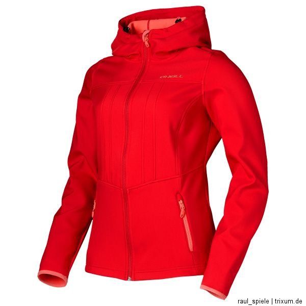 NEILL Frame Hyperfleece Softshell Jacke Damen Neu, Outdoor, Gr.L Rot