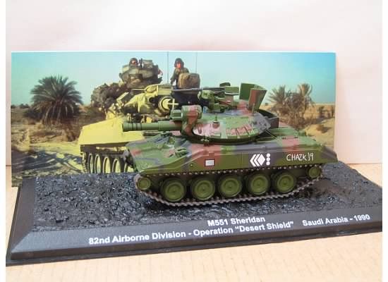 US M551 Sheridan 82nd Airborne Tank Desert Shield 1990 1/72 IXO