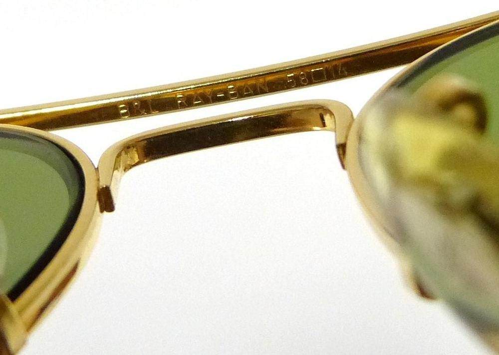 RAY BAN SONNENBRILLE PILOTENBRILLE AVIATOR gold mit ETUI KLASSISCH