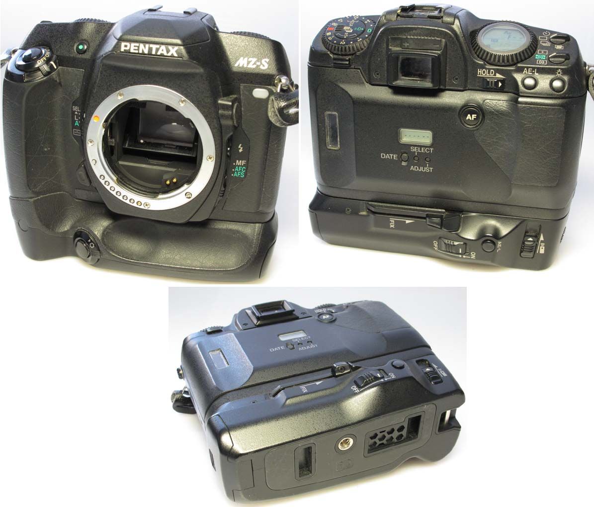 Pentax MZ S Gehäuse mit Pentax Batterie Griff BG 10