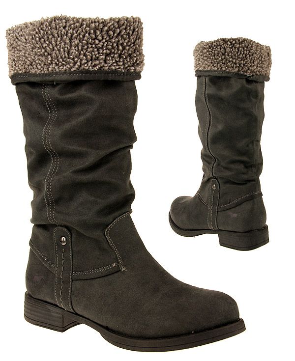 shoes elegante winterstiefel farbe dunkelgrau artikelnummer 3064 602