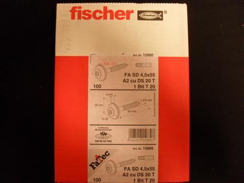 Spenglerschrauben 4,5x55 V2A cu m. Dichts. TX20 Schrauben #623