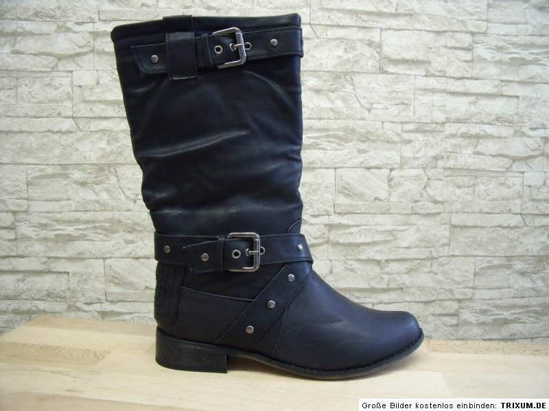 WundeschöneElegante Damen Stiefel in Farbe Schwarz.