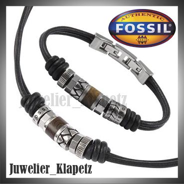 FOSSIL JF84068 JF84196 SET HERREN KETTE & ARMBAND NEU