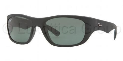 Ray Ban Herren Sonnenbrille RB 4177 Black Rubber/ Crystal Green