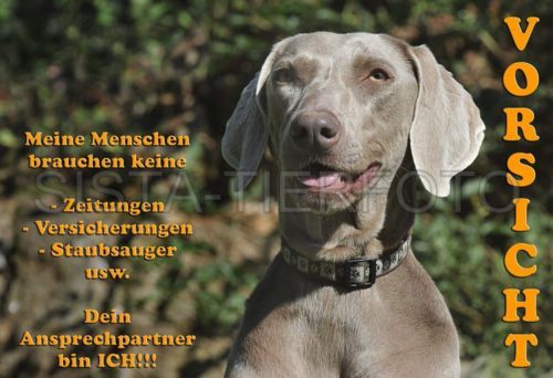 METALL WARNSCHILD A4 WEIMARANER 21838