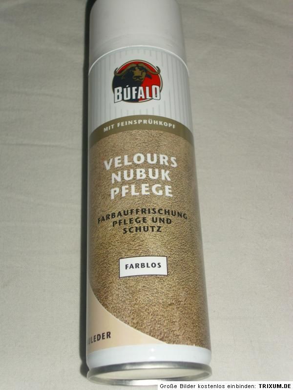 Bufalo Wildleder Velours Nubuk Pflege Spray Farblos