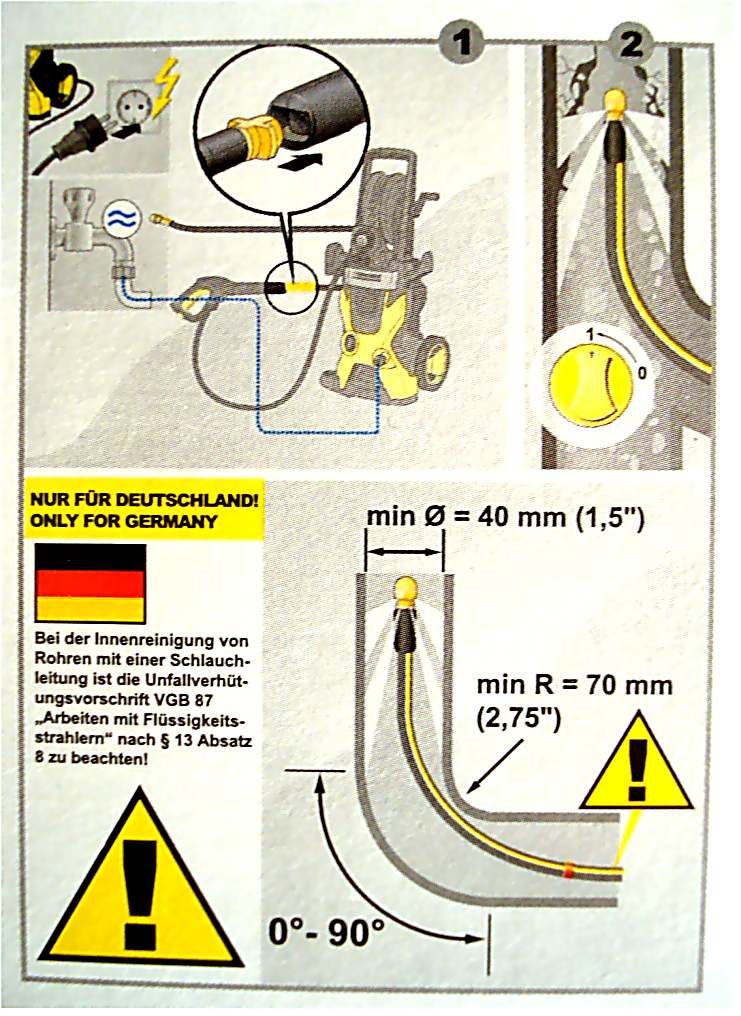 Kärcher Rohrreinigungsschlauch 15 m , 2.637 767.0 , Neu / OVP