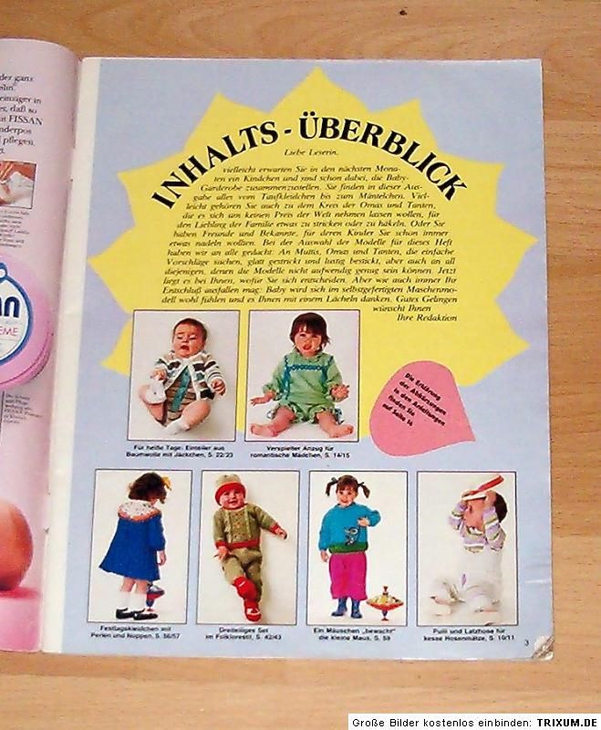 Burda Stricken und Häkeln fürs Baby 59 Modelle 1982 E657