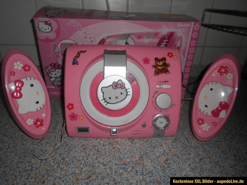 Hello Kitty CD Player Radio Musik Center Musikcenter gebraucht