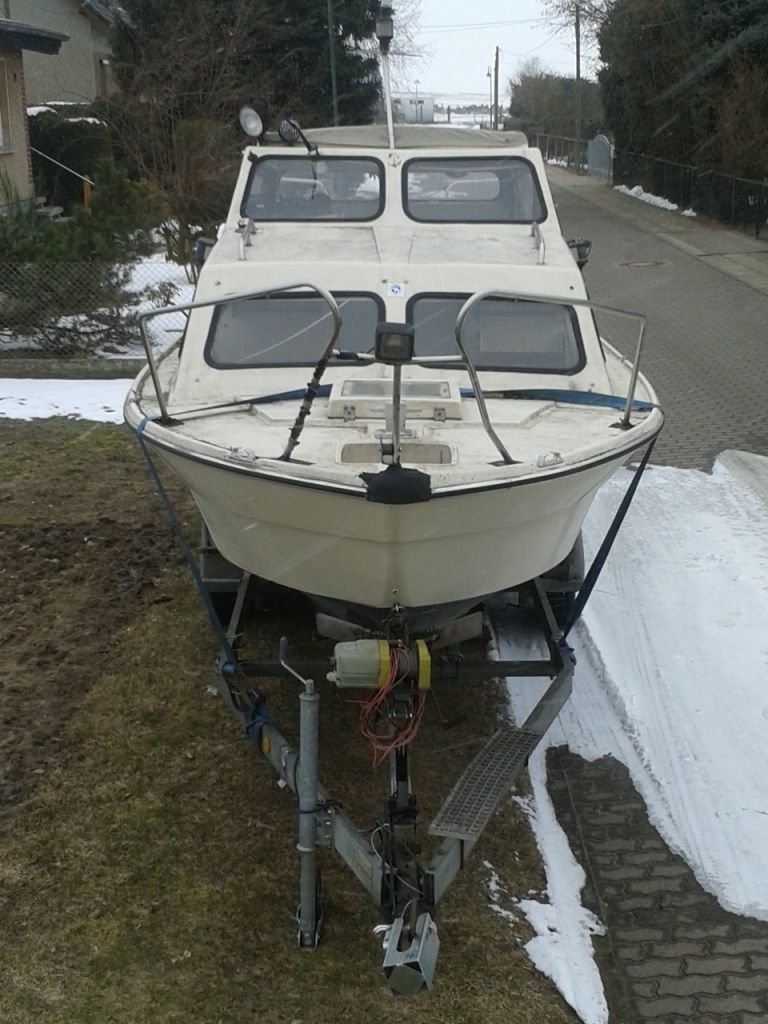 GfK Kajütboot Kajütmotorboot Boot WESTON 670 Wanderboot mit Bug  und