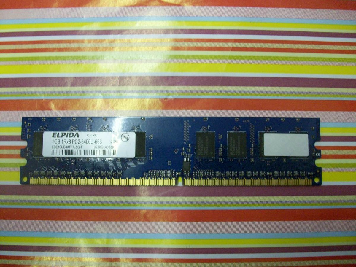 ELPIDA 1GB 1RX8 PC2 6400U 666 12 D0 PC MEMORY