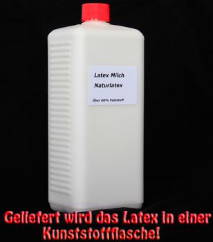 Latexmilch Flüssiglatex 1Liter  Ammoniakfrei  1L=12,49€ Semi