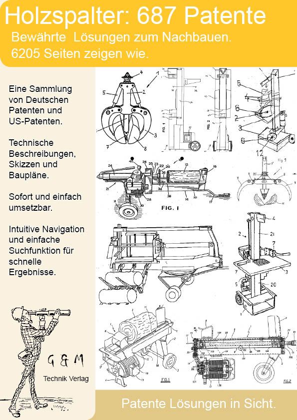 Holzspalter Mit 687 einmaligen Patenten zum Brennholz