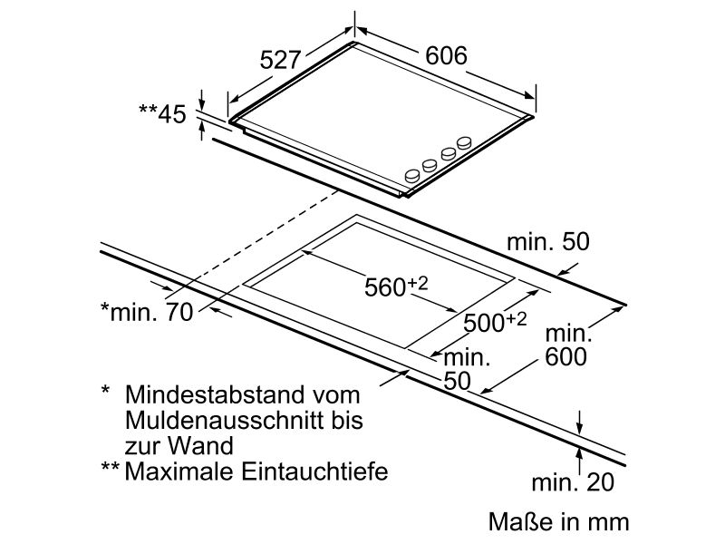 60cm Glaskeramik Kochfeld weiß BOSCH PKN679C14D AUTARK