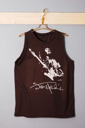 Jimi Hendrix 60s Legend Guitar Rock Tank Top Singlet S