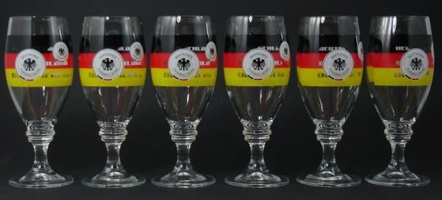 Deutschland Gläser Bier tulpen DFB Design Fussball