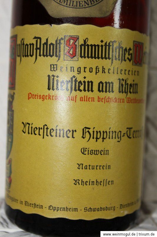 Schmittsches Weingut * 1965 * Eiswein * Niersteiner Hipping Terrasse