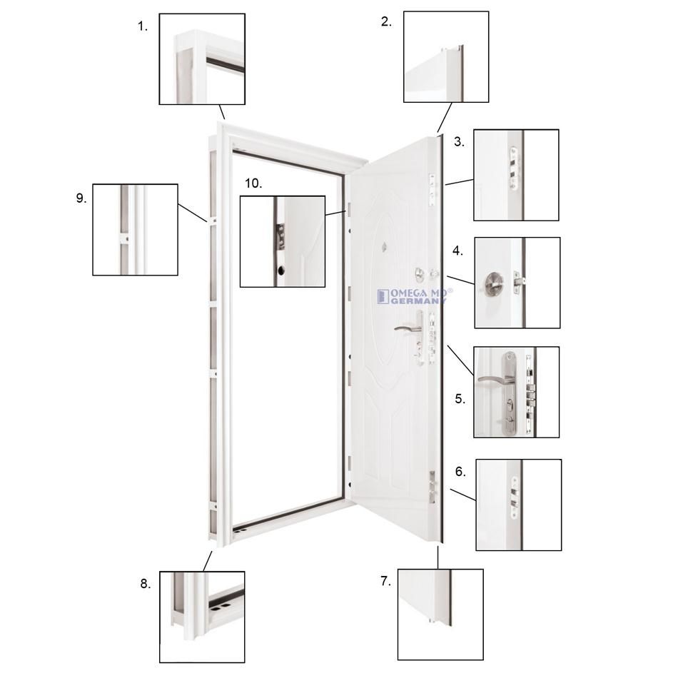 Haustür, Wohnungstür,Stahltür, Sicherheitstür, Tür, Kellertür