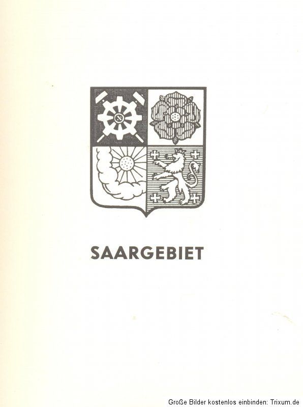 Vordruckalb. Saar 1920 1934 Lindner falzlos, Schuber