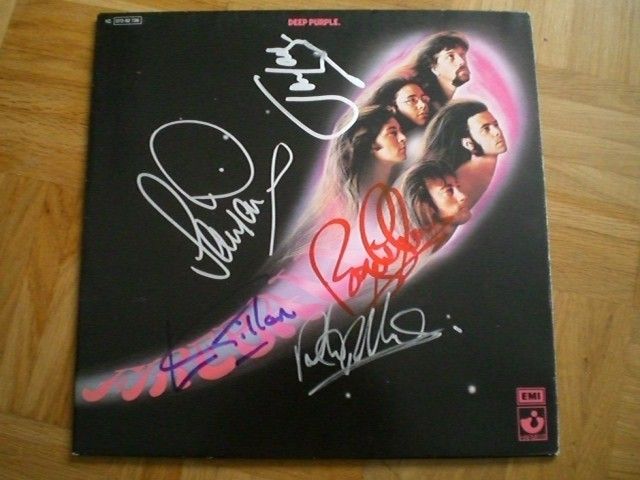 Deep Purple Fireball LP 1C 072 92 726 signiert 