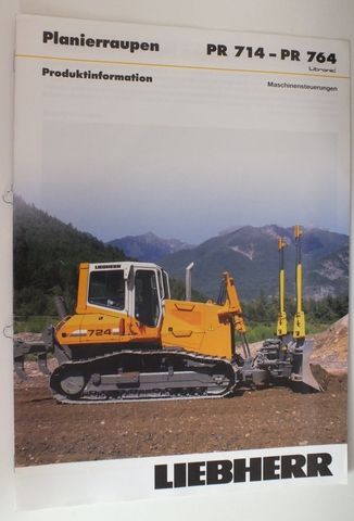 LIEBHERR Planierraupe PR714   PR764 Prospekt