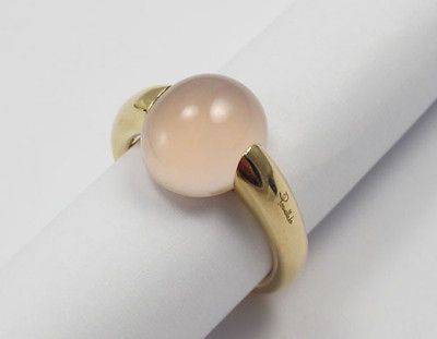 POMELLATO MAMA NON MAMA 18K ROSE GOLD MOONSTONE RING Size 58