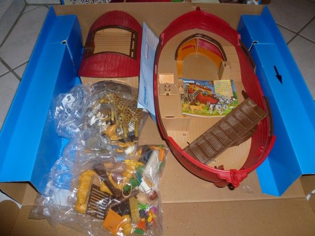 Playmobil 3255 ♥ ARCHE NOAH ♥ SCHIFF ♥ Schwimmt TIERE Neu Zoo