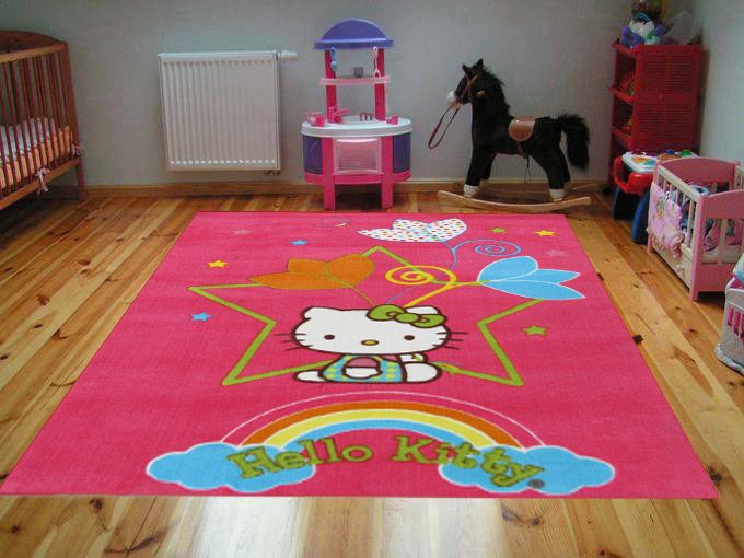 Disney Kinderteppich Hello Kitty 757   140x200 cm   rosa Teppich