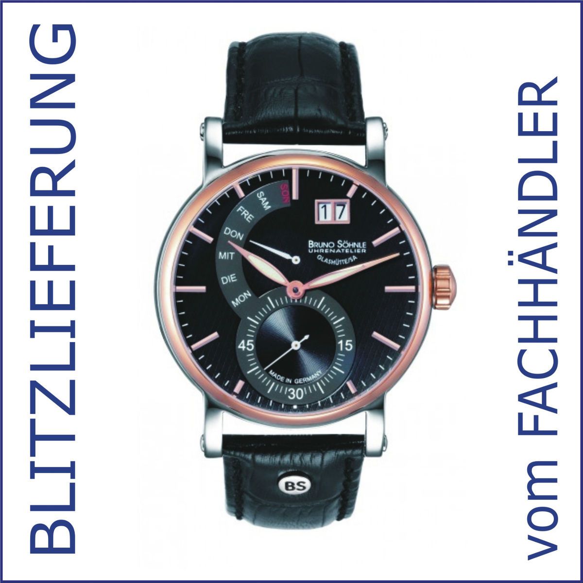 Glashütte   Pesaro 2   17 63073 747   Quarzuhr   NEUWARE   OVP