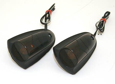 Motorrad Halogen Verkleidungsblinker FUTURA schwarz get