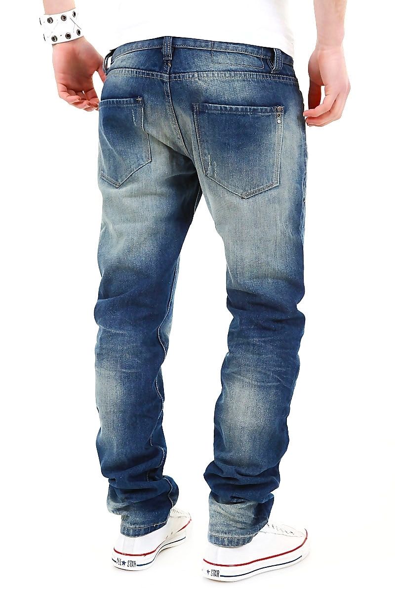 modell m 751 farbe blau material 100 % baumwolle herren jeans in blau