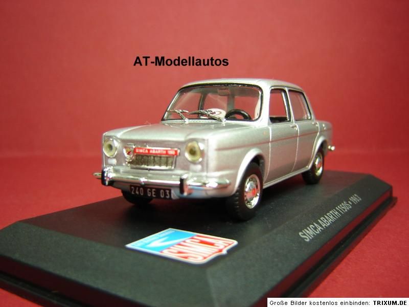 Simca Abarth 1150S 1150 S IXO PKW Modell Auto 143 Modellauto Neu OVP