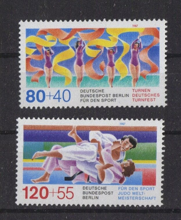 TURNFEST BERLIN 1987+JUDO WM ESSEN 1987   MINR 777 + 778   POSTFRISCH