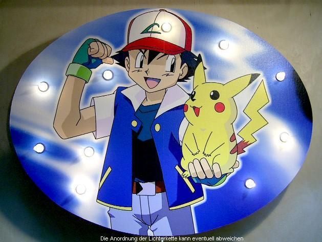 Lampe Pokemon   Motiv Oval   Kinderlampe TOP **Neu**