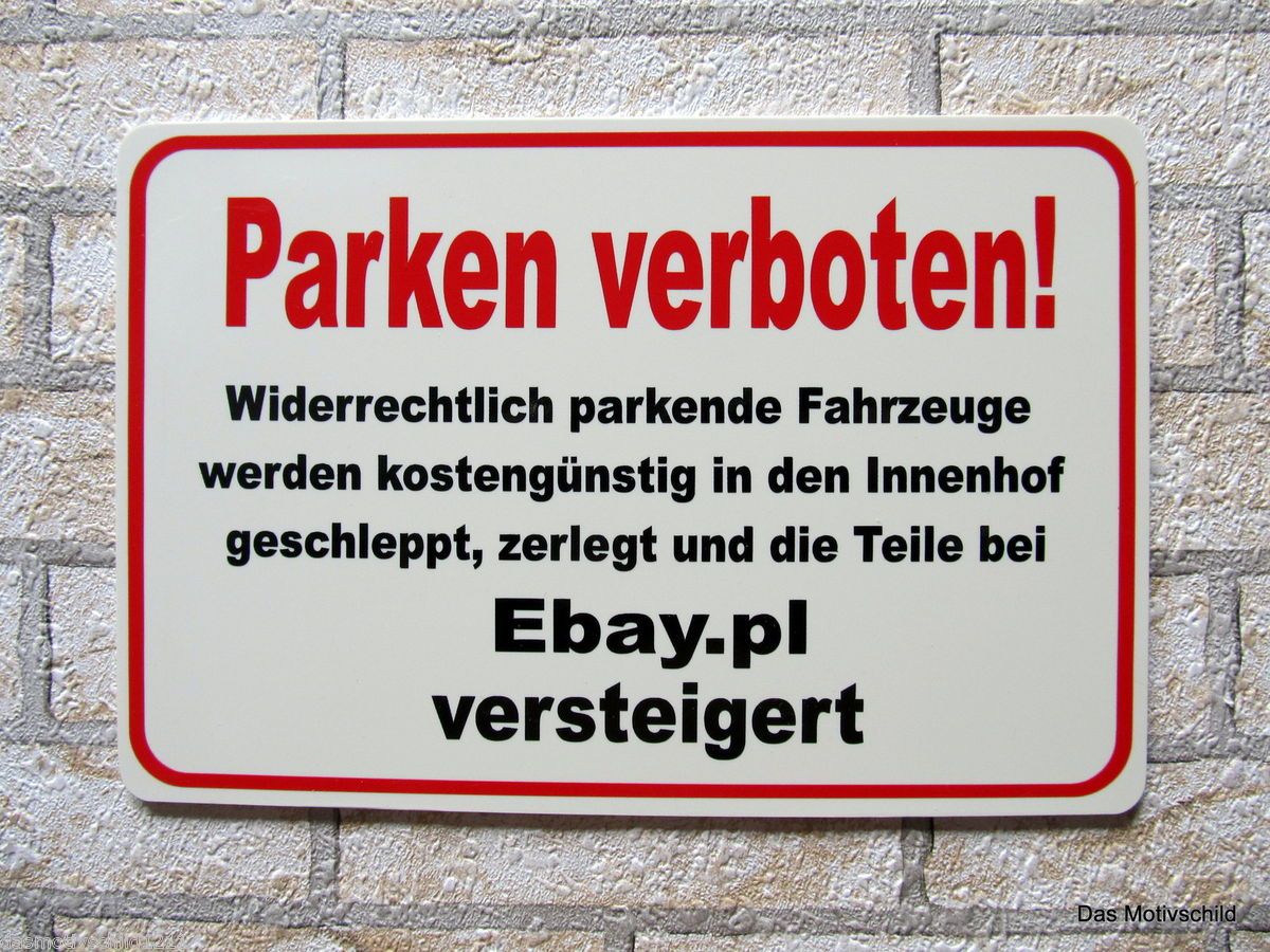 Parken Verboten,Parplatzschild,Parken,Schild,30 x 20 cm,Reserviert