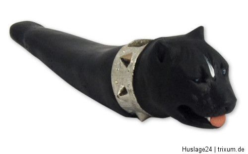 Pfeife Pipe in Hundeform Hund Amstaff schwarz, Tabak