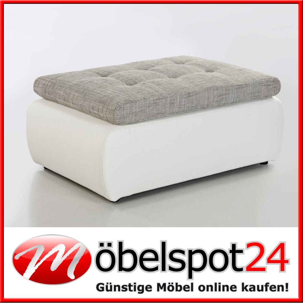 Hocker Alfa Sitz Grau Weiss Korpus Weiss