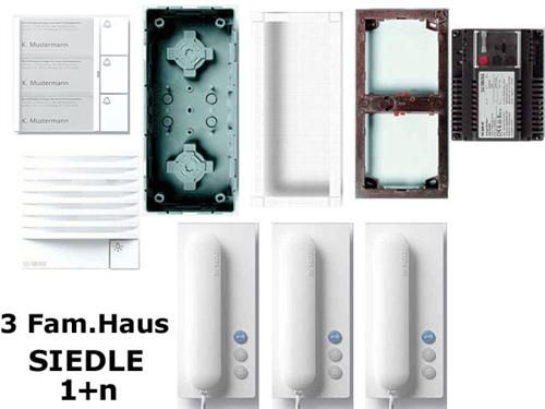 Siedle 1+n Sprechanlage 811 Vario up 3 Familienhaus Türsprechanlage