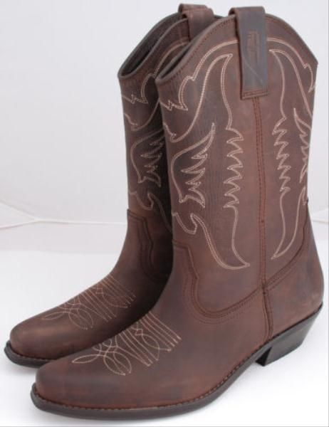 COWBOYSTIEFEL stiefel herren ECHTLEDER JOHNNY BULLS brauntöne größe