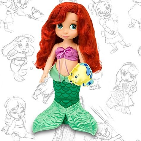 Original Disney Arielle Puppe Doll aus Arielle, die kleine