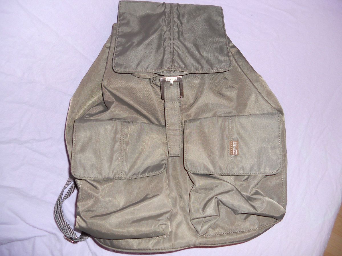 Rucksack,Esprit,Khaki,Modern,Marke,Freizeit,Shoppen,