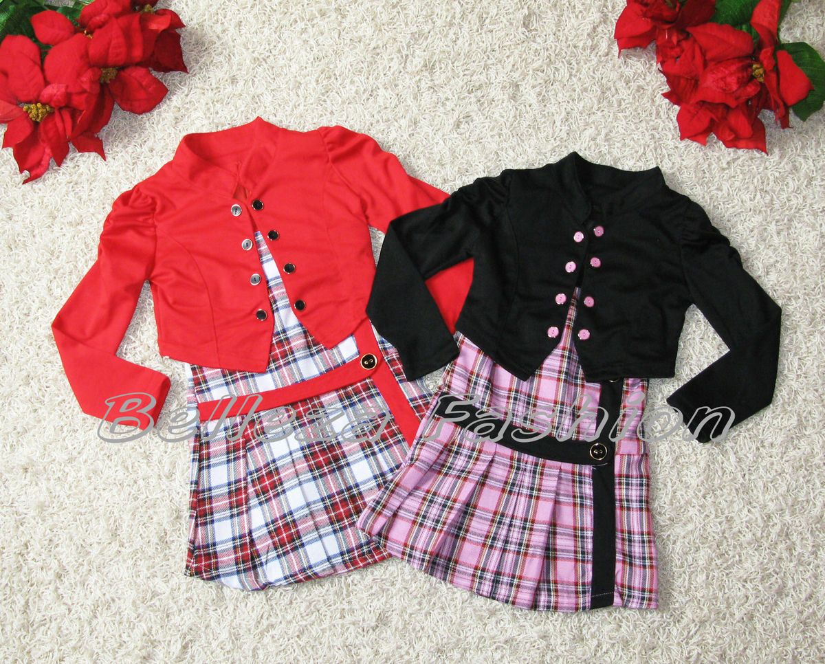 alle Größe ♥ Elegante Mädchen Set ♥ Kleid + Bolero ♥ 2